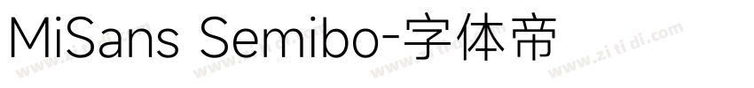 MiSans Semibo字体转换